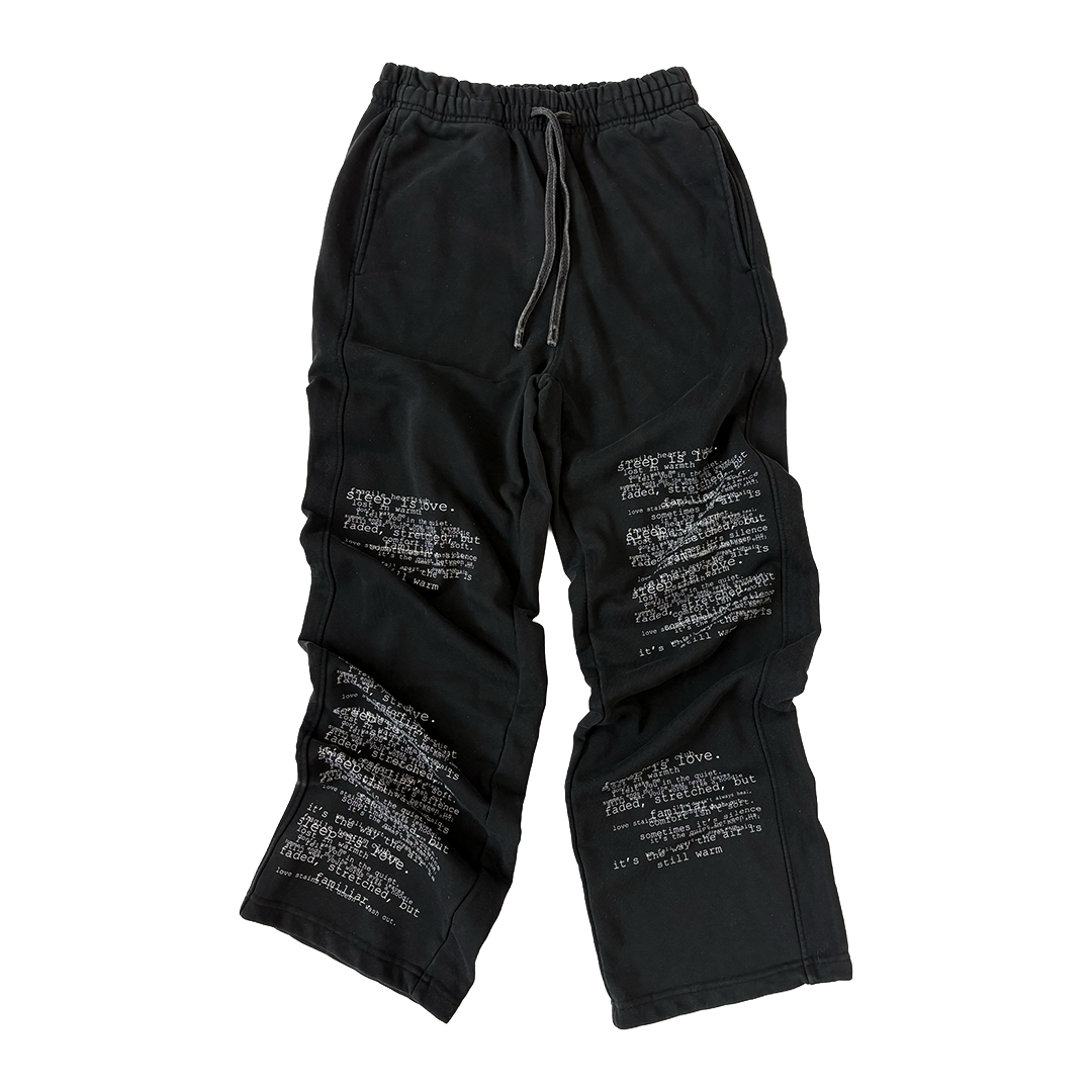 Onyx Typewriter Sweats