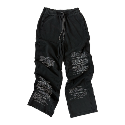 Onyx Typewriter Sweats